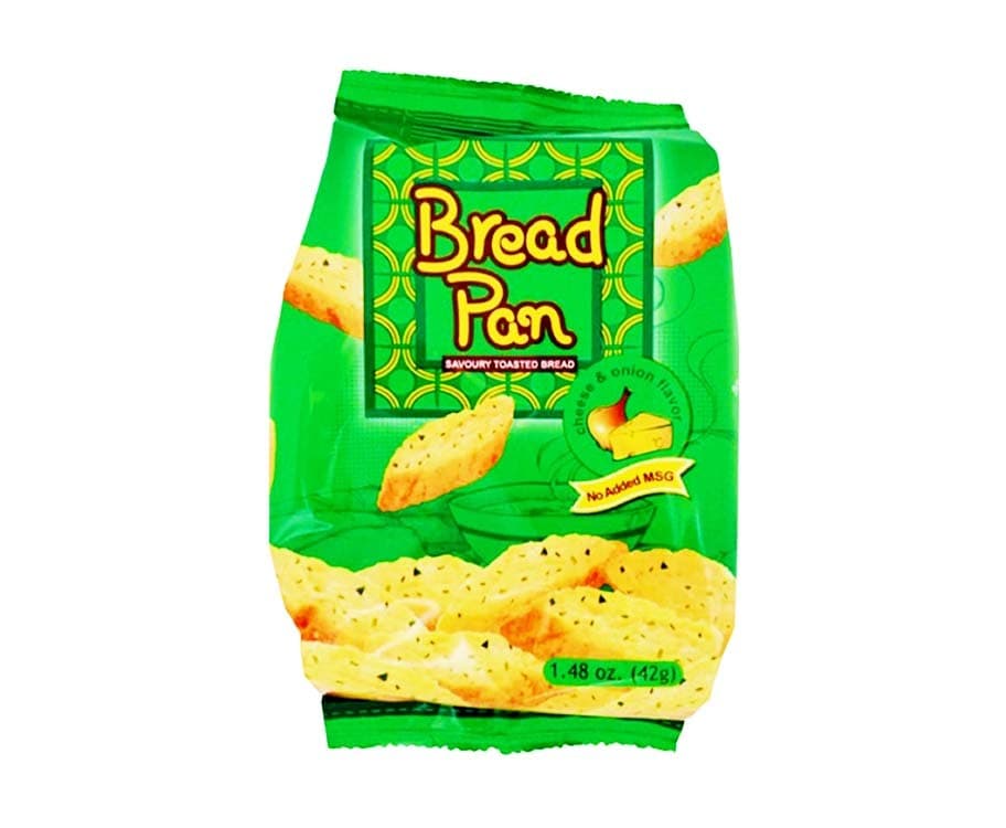 Oishi Bread Pan Savoury Toasted Bread Cheese & Onion Flavor 42g