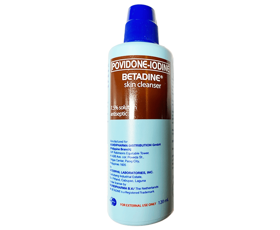 Povidone-Iodine Betadine Skin Cleanser 120mL