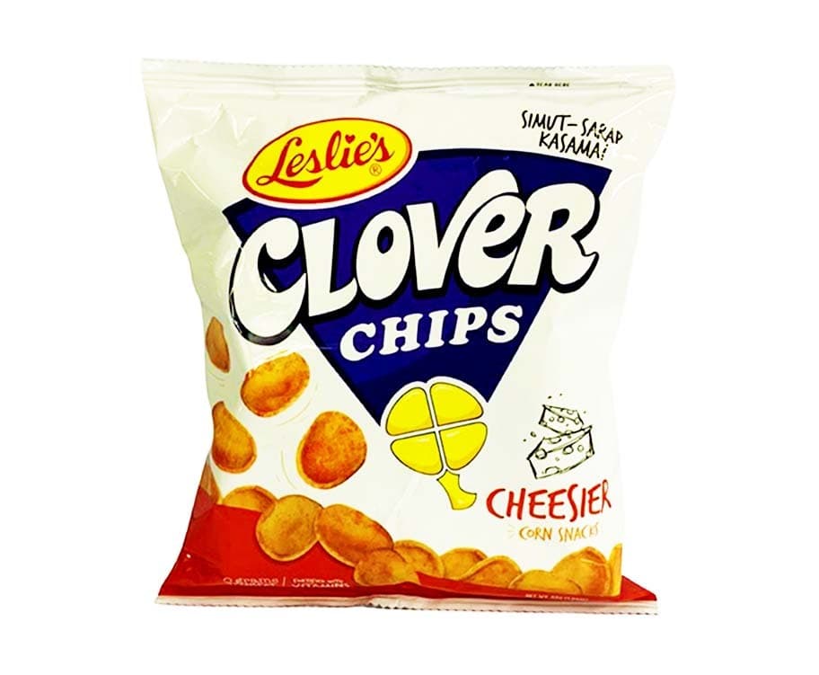 Leslie's Clover Chips Cheesier Corn Snacks 55g