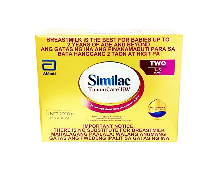 Abbott Similac TummiCare HW Two 1-3 Years Old (5 Packs x 400g) 2000g