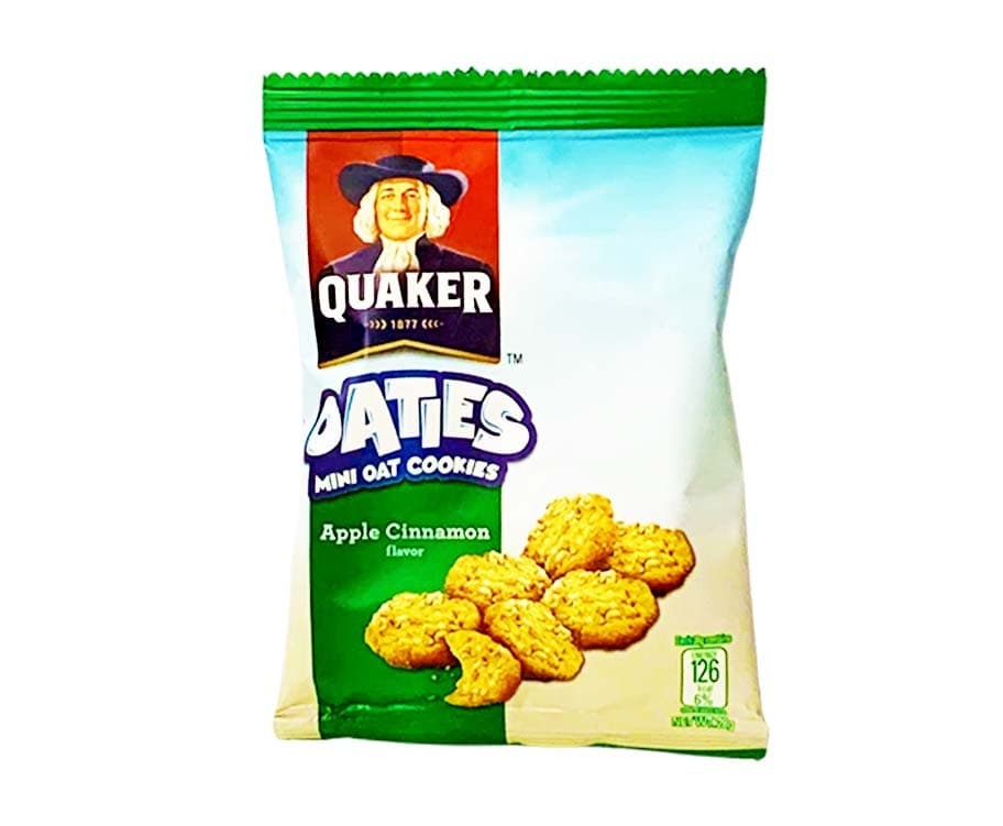 Quaker Oaties Mini Oat Cookies Apple Cinnamon Flavor 28g