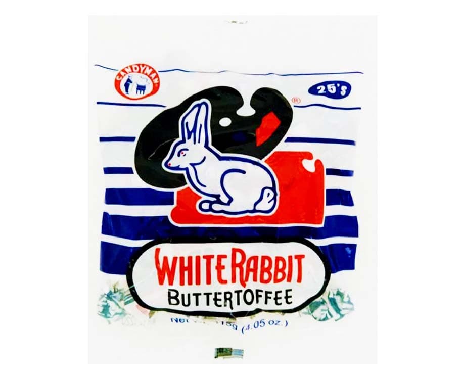 Candyman White Rabbit Butter Toffee 25 Pieces 115g