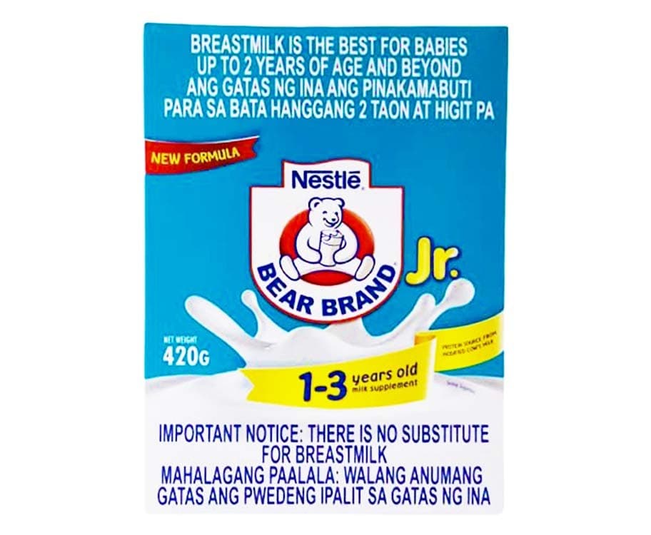 Nestlé Bear Brand Jr. 1-3 Years Old Milk Supplement 420g