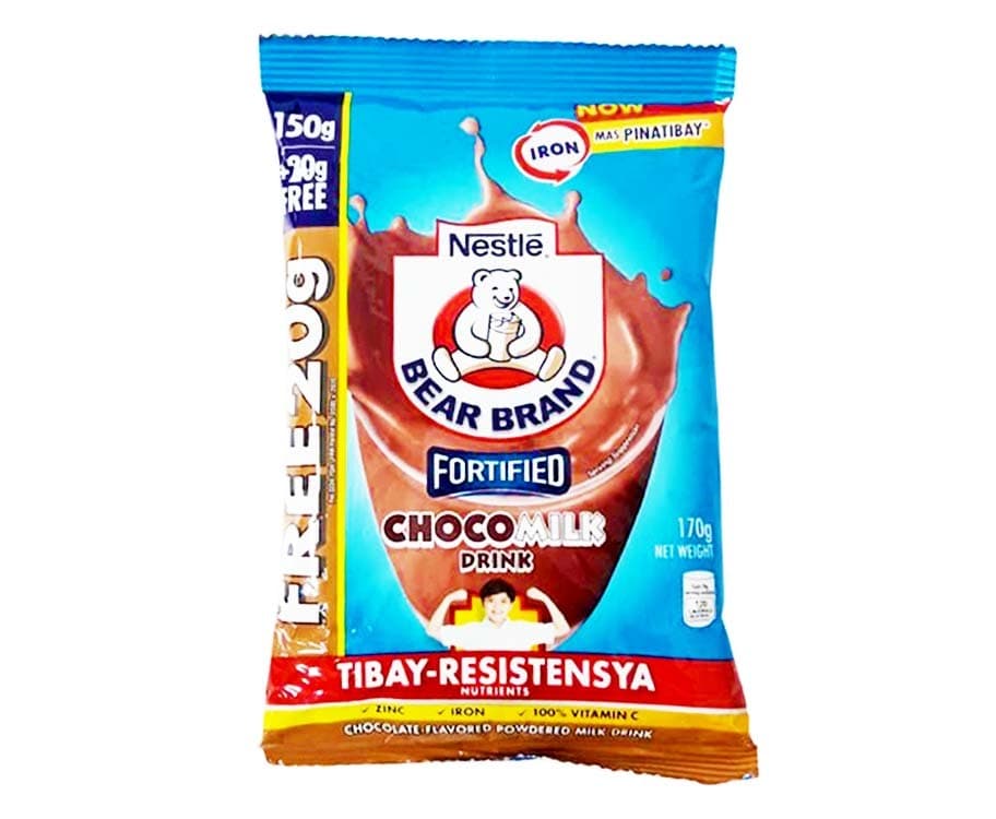 Nestlé Bear Brand Fortified Powdered Choco Milk Drink 170g