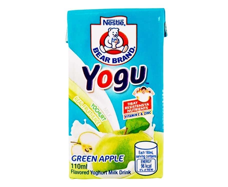 Nestlé Bear Brand Yogu Green Apple Flavored Yoghurt Milk Drink 110mL