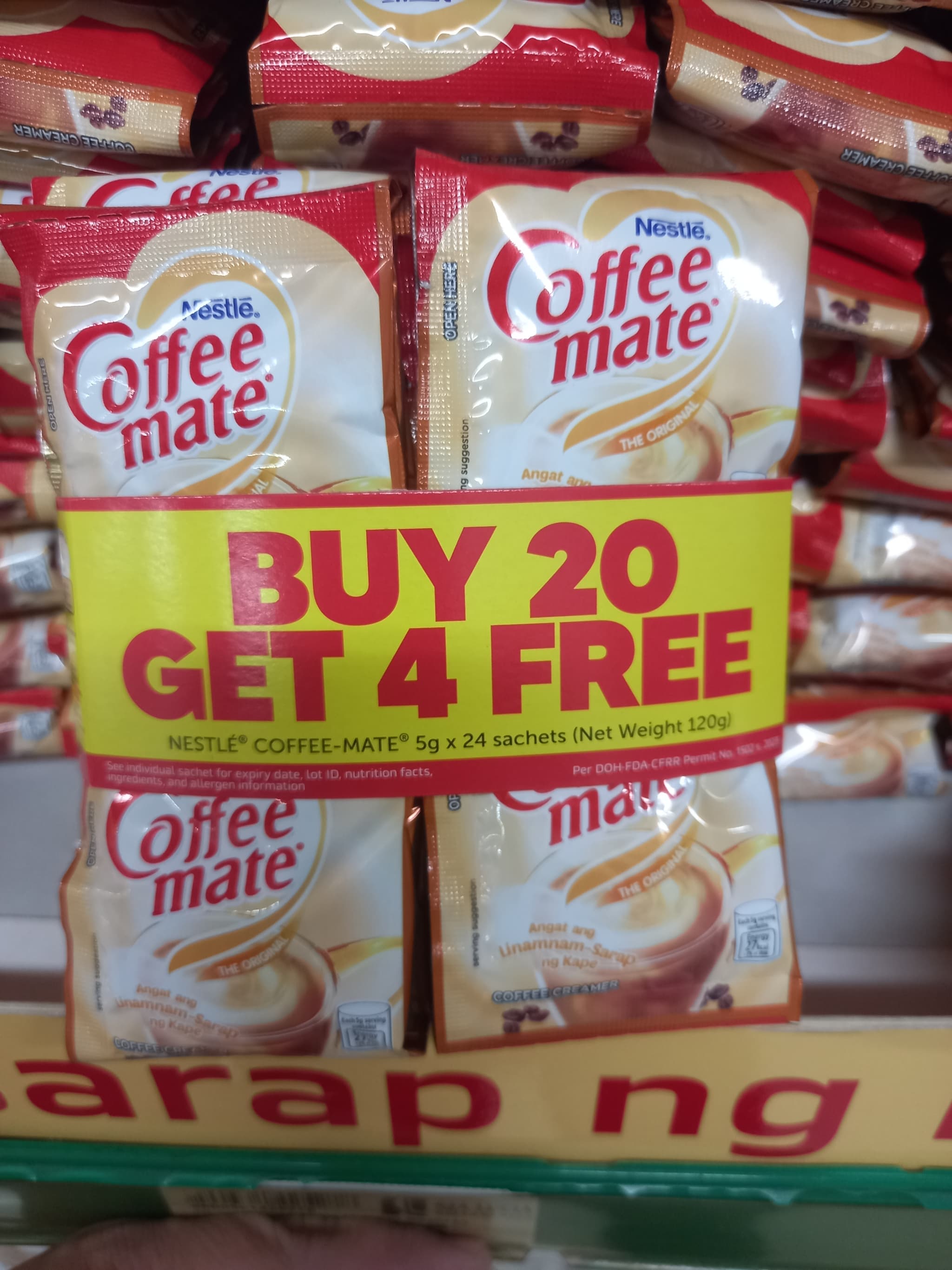 Nestle coffeemate 5g(20+4 free)