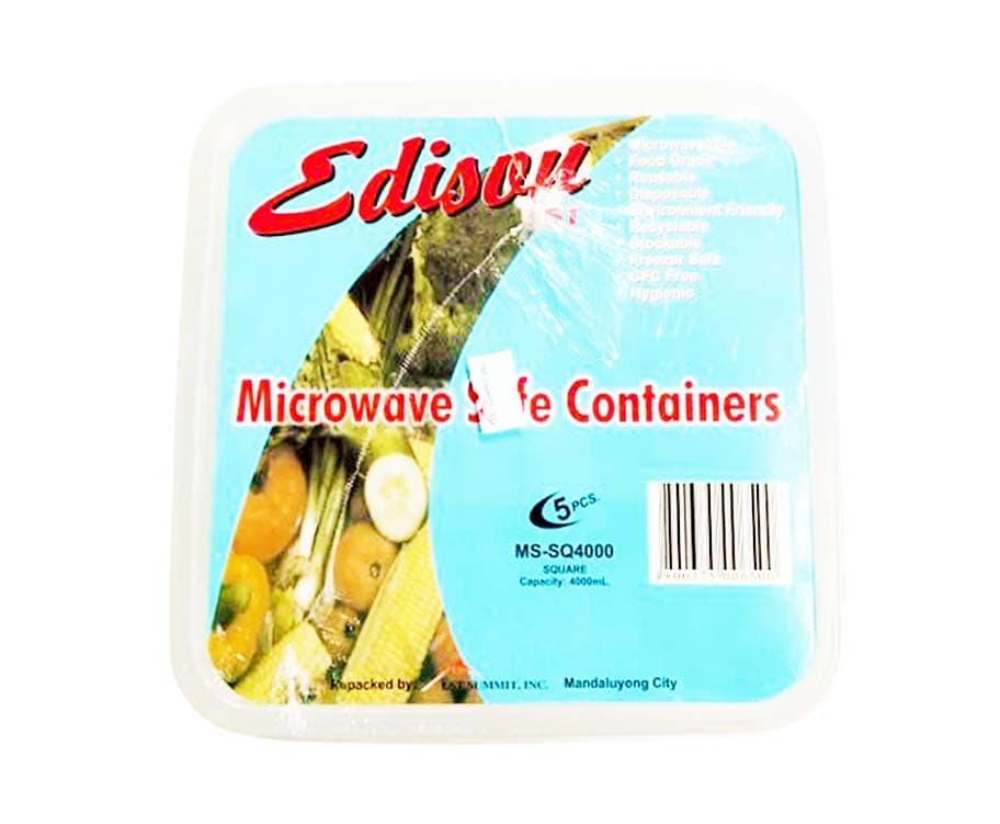 Edison LST Microwave Safe Containers Square 400mL
