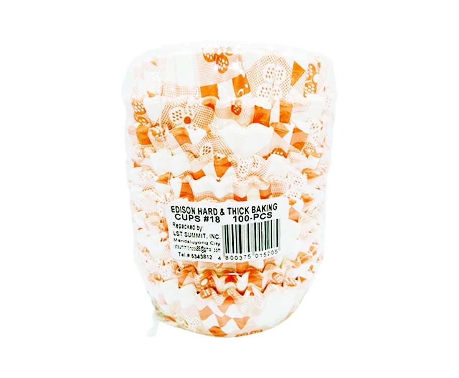 Edison Hard & Thick Baking Cups #18 100 Pieces