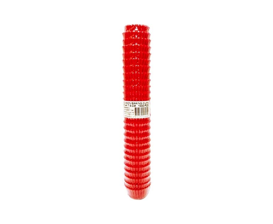 Edison Baking Cups Pink 7.5cm 1000 Pieces