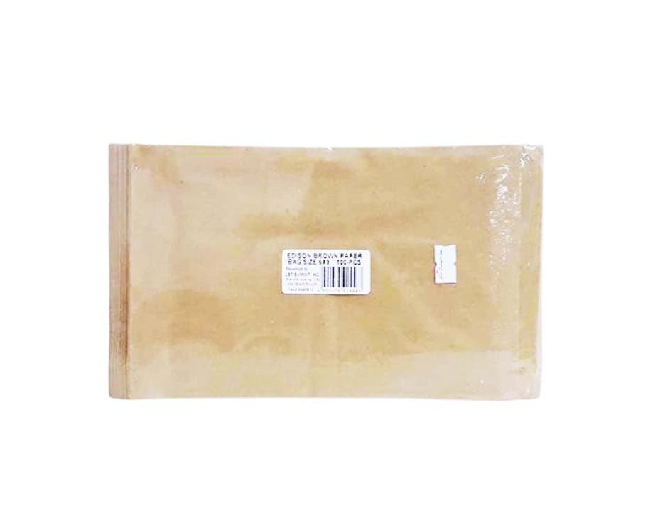 Edison Brown Paper Bag Size 6x9 100 Pieces