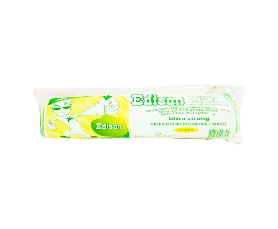Edison LST Biodegradable Trash Bag Roll Green Small 25 Pieces