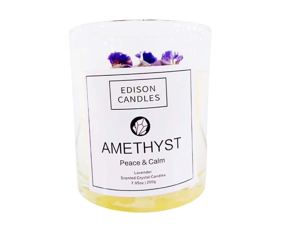 Edison Candles Amethyst Peace & Calm Lavender 7.05oz (200g)