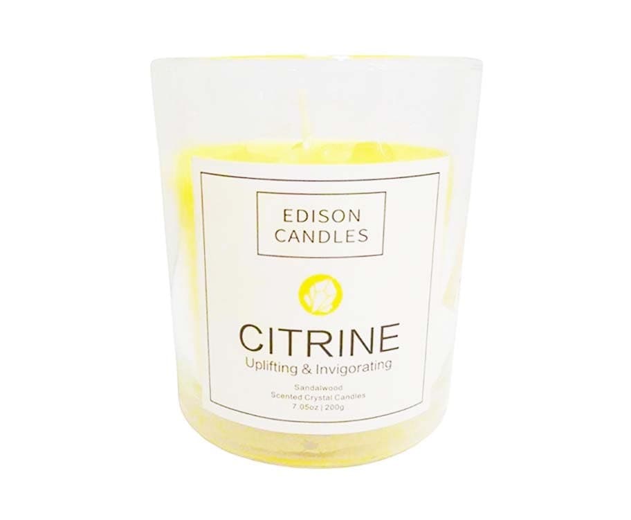 Edison Candles Citrine Uplifting & Invigorating Sandalwood 7.05oz (200g)