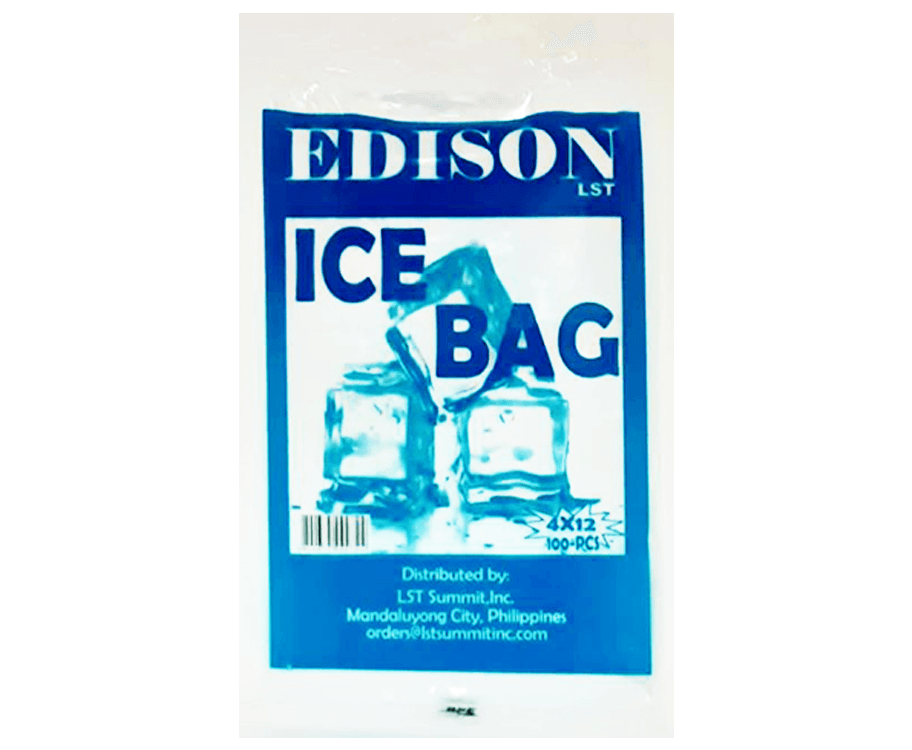 Edison Ice Bag 4x12 100 Pieces