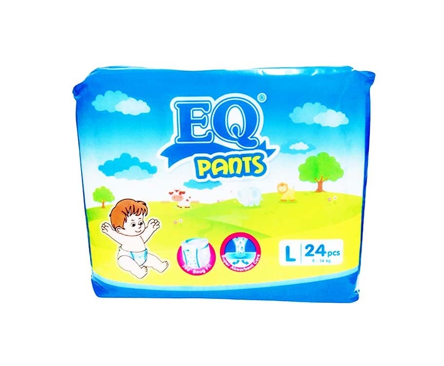 EQ Pants Large 9-14kg 24 Pads