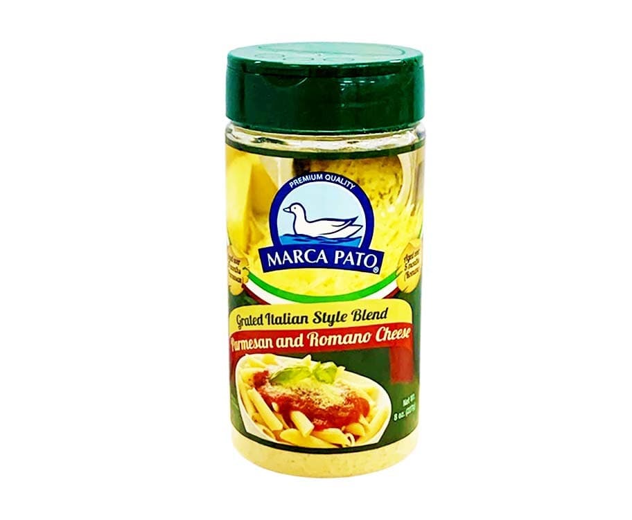 Marca Pato Premium Quality Grated Italian Style Blend Parmesan and Romano Grated Cheese 8oz (227g)