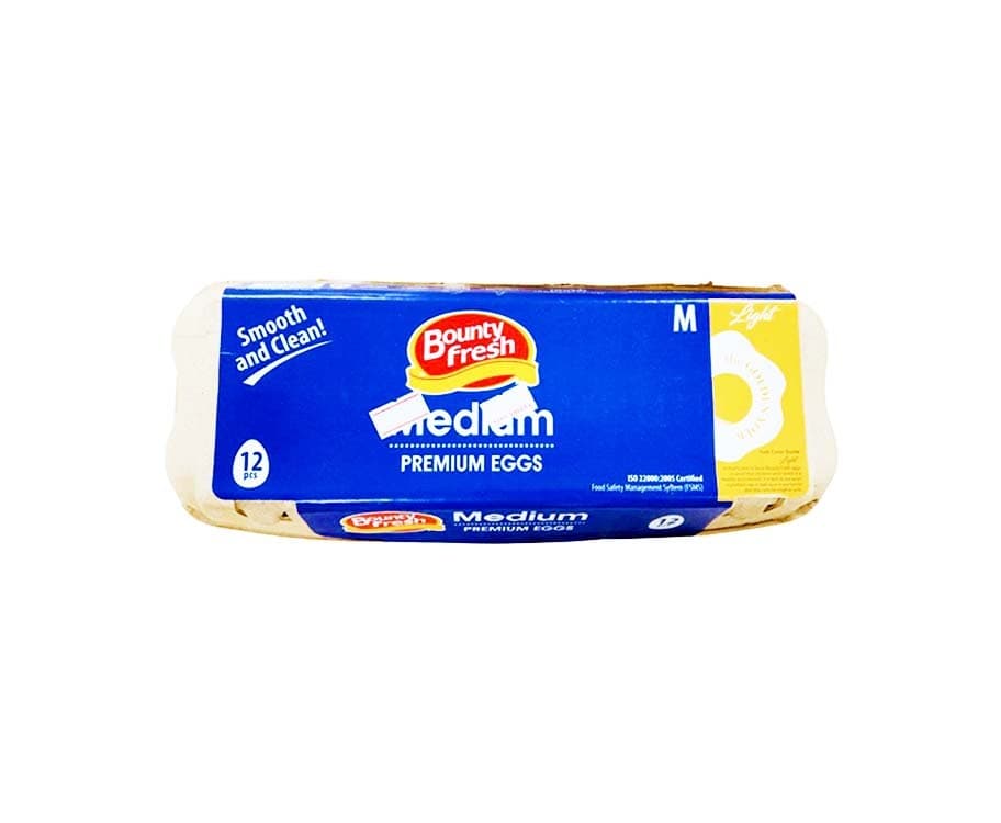 Bounty Fresh Medium Premium Eggs 12 Pieces