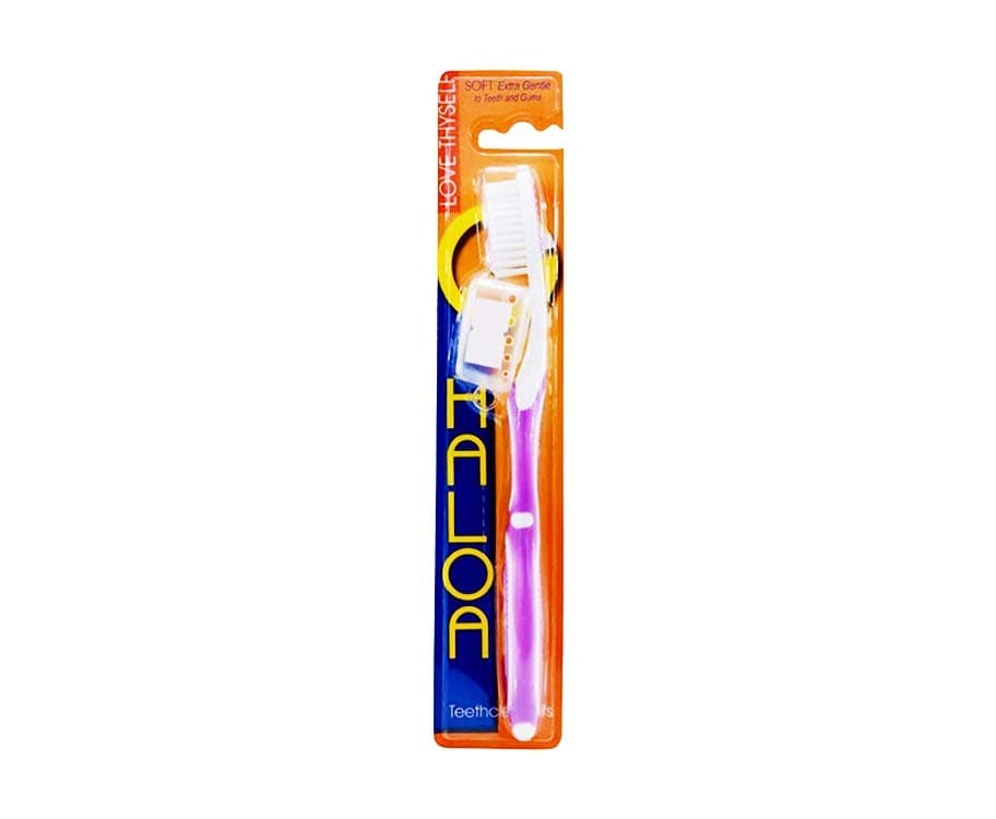 Haloa Soft Toothbrush Teethcleaners Love Thyself Purple