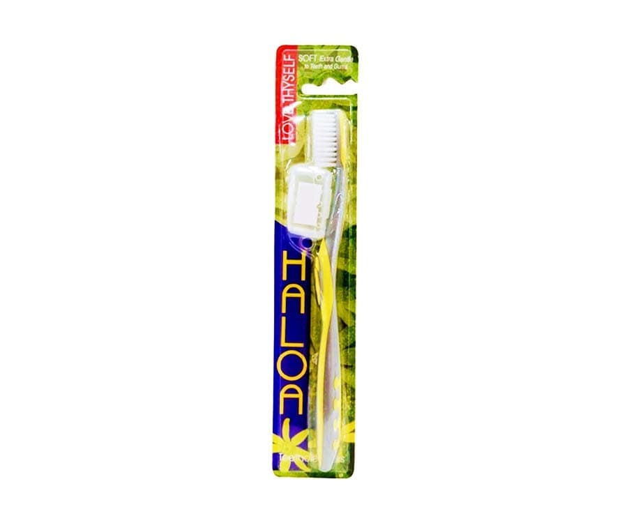 Haloa Soft Toothbrush Teethcleaners Love Thyself Yellow