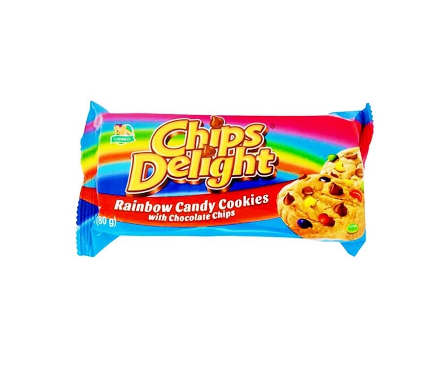 Galinco Chips Delight Rainbow Candy Cookies with Chocolate Chips 80g