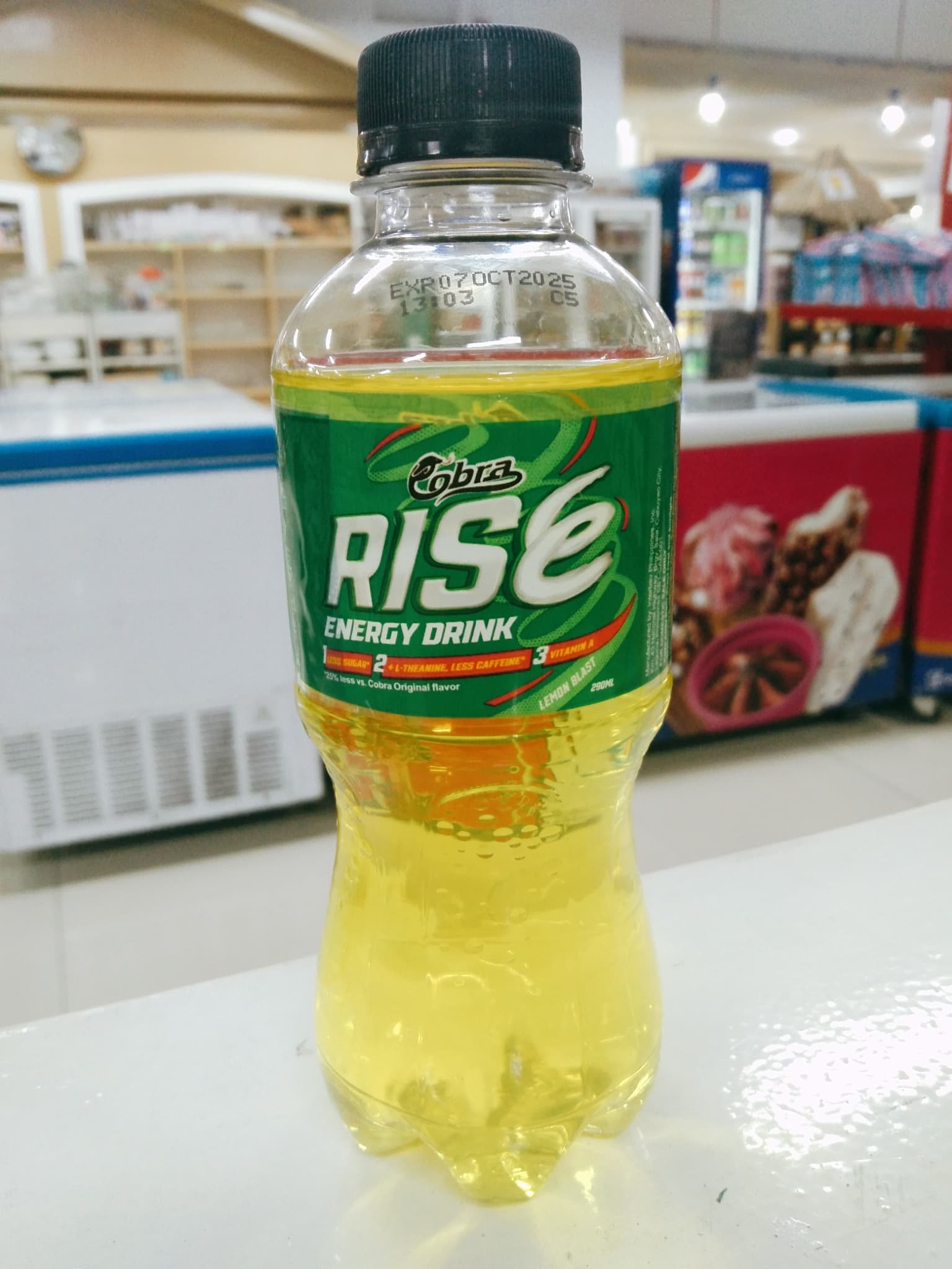 Cobra Rise Energy Drink Lemon Blast 290ml