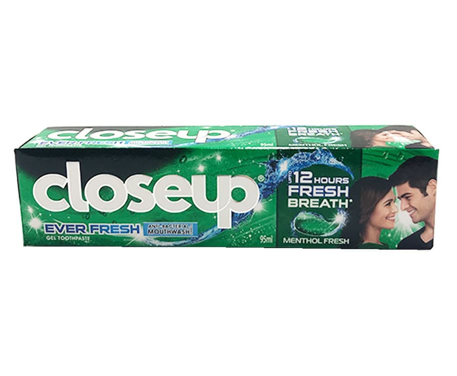 Closeup Ever Fresh Menthol Fresh Gel Toothpaste Anti-Bacterial Mouthwash Formula 95mL