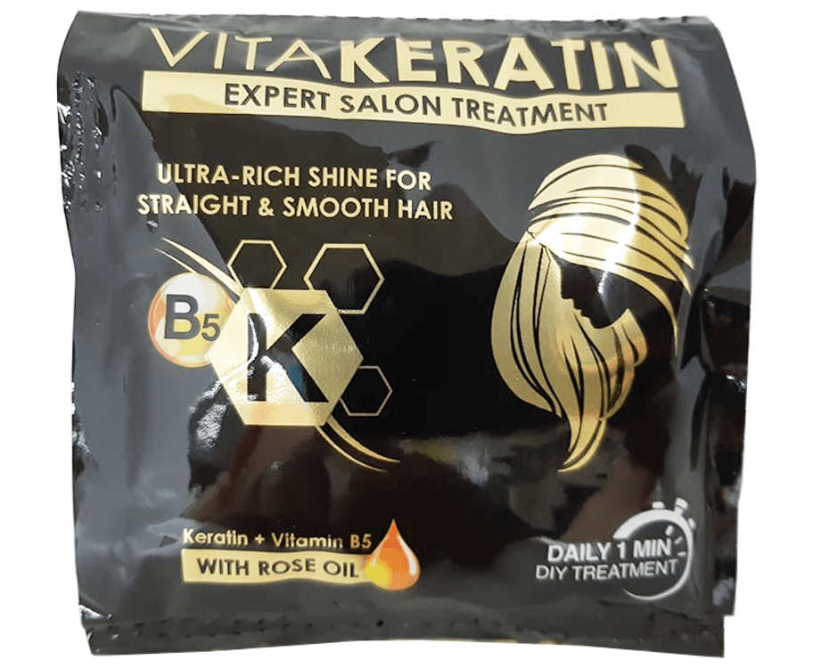 VitaKeratin Expert Salon Treatment Keratin & Vitamin B5 With Rose Oil (6 Packs x 20mL)