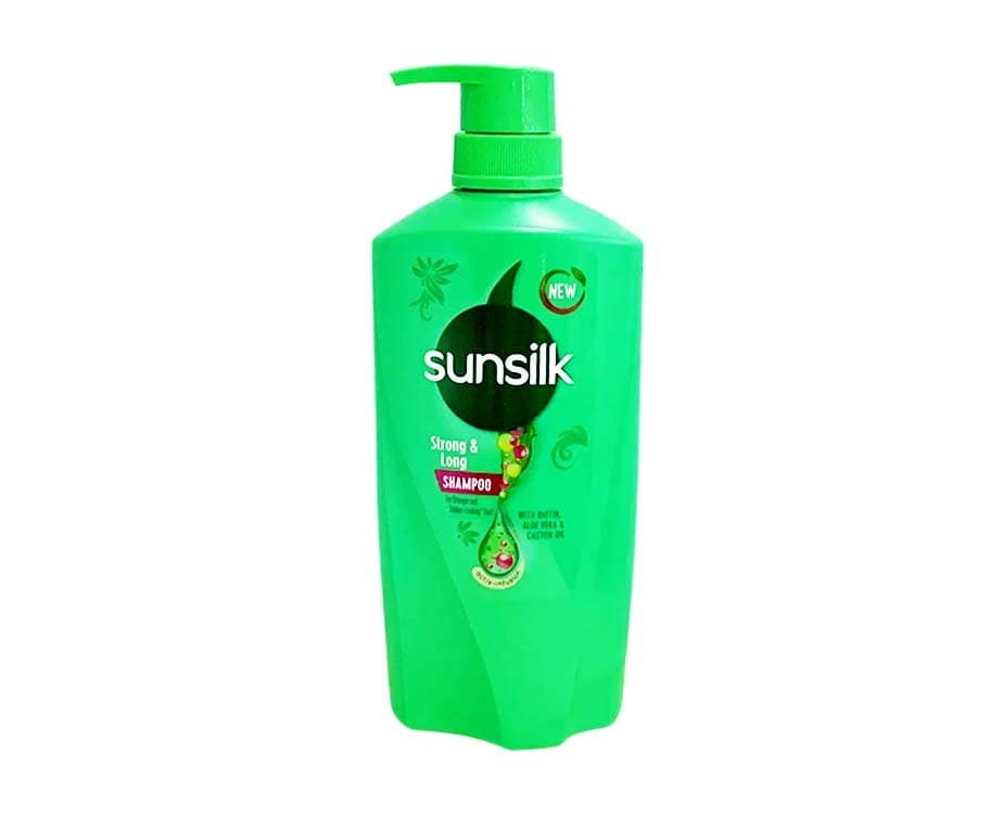 Sunsilk Strong & Long Shampoo with Biotin, Aloe Vera & Castor Oil Activ-Infusion 650mL