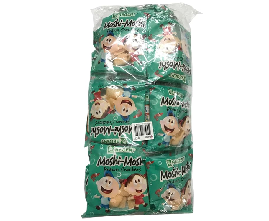 Regent Moshi-Moshi Prawn Crackers (20 Packs x 8g)
