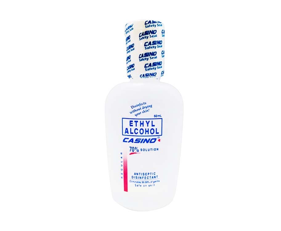 Casino Ethyl Alcohol 70% Solution Antiseptic Disinfectant 60mL