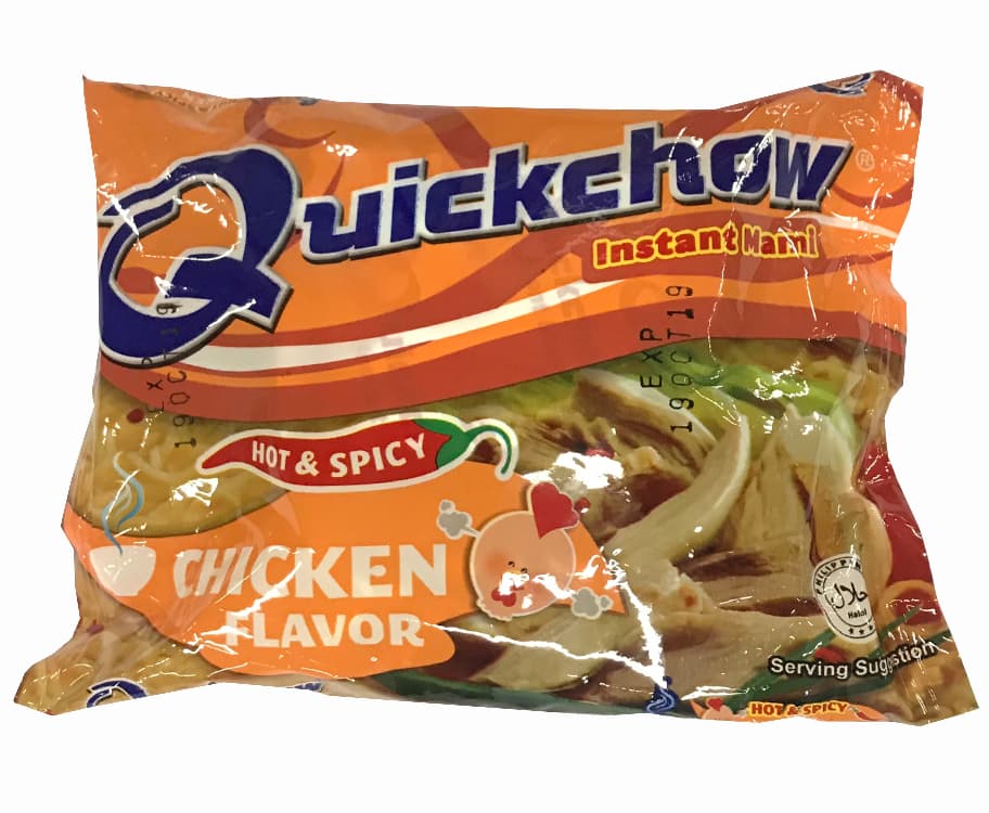 Quickchow Instant Mami Hot & Spicy Chicken Flavor 55g
