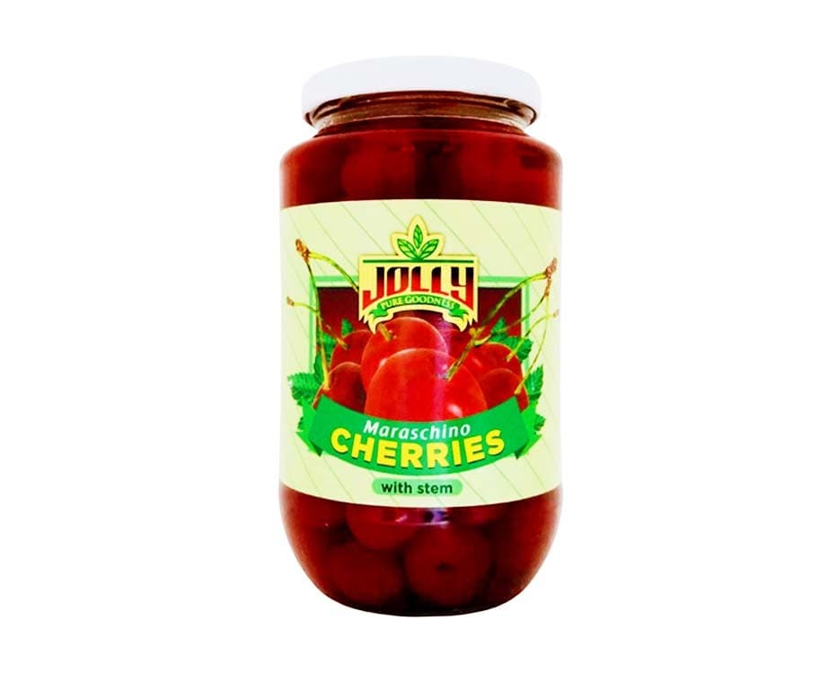 Jolly Pure Goodness Maraschino Cherries with Stem 16oz (737g)