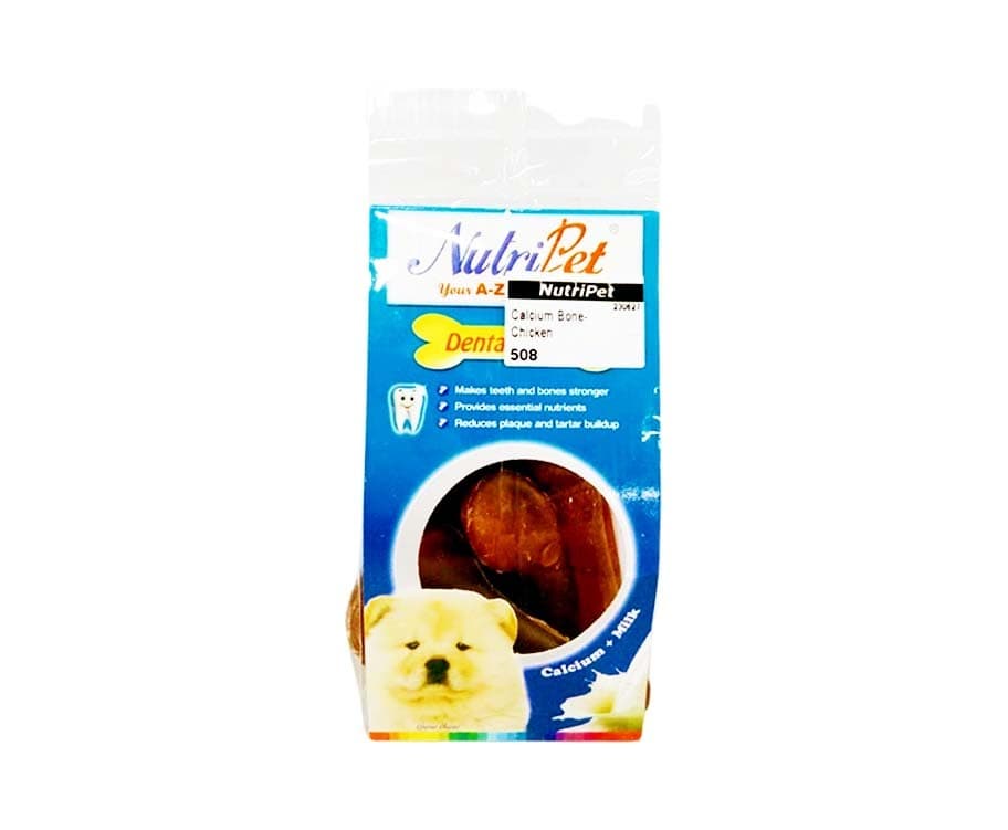 NutriPet Calcium Bone Chicken Dental Treats Calcium + Milk 145g