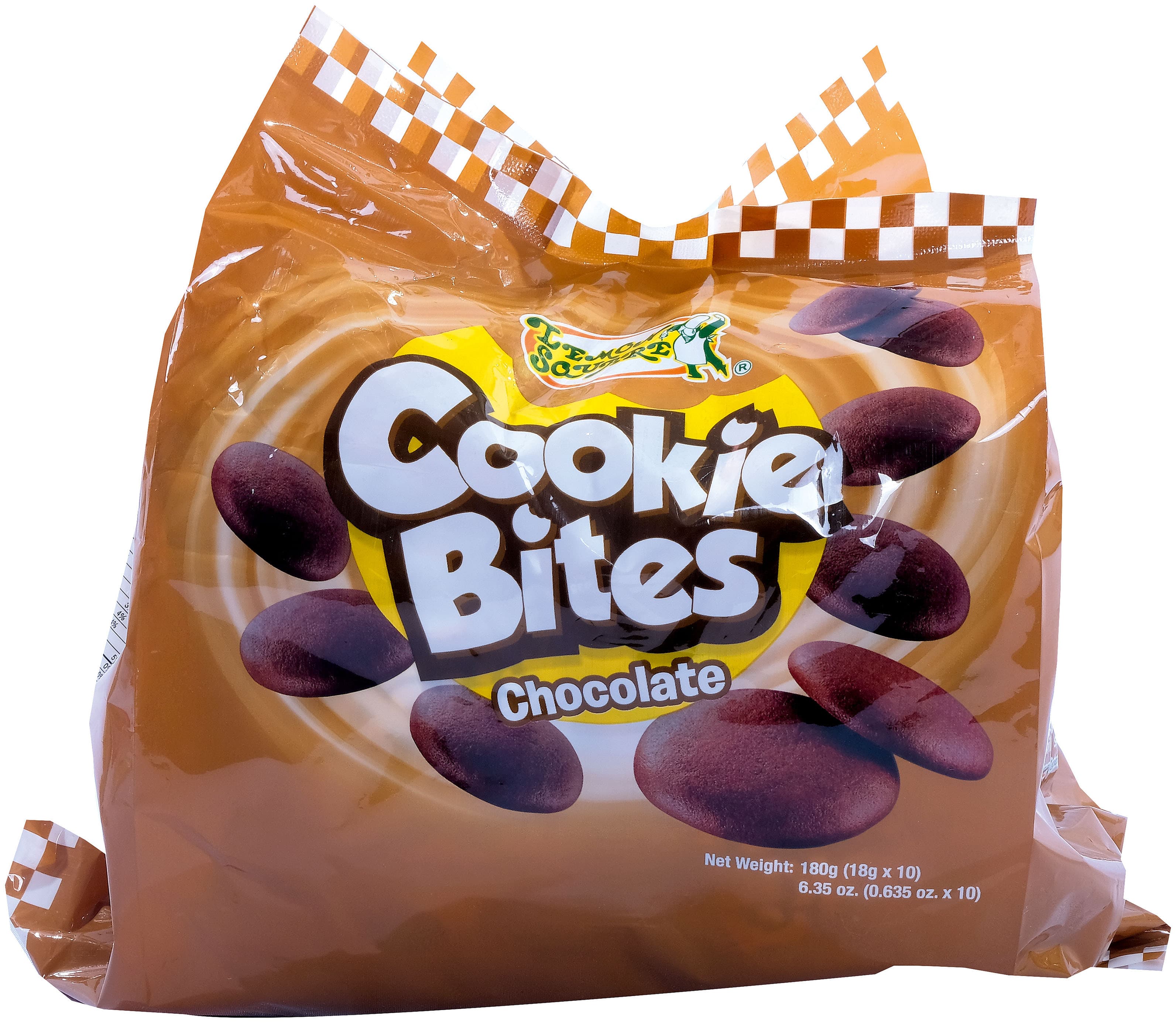 Lemon Square Cookie Bites Chocolate (10 Packs x 18g) 180g