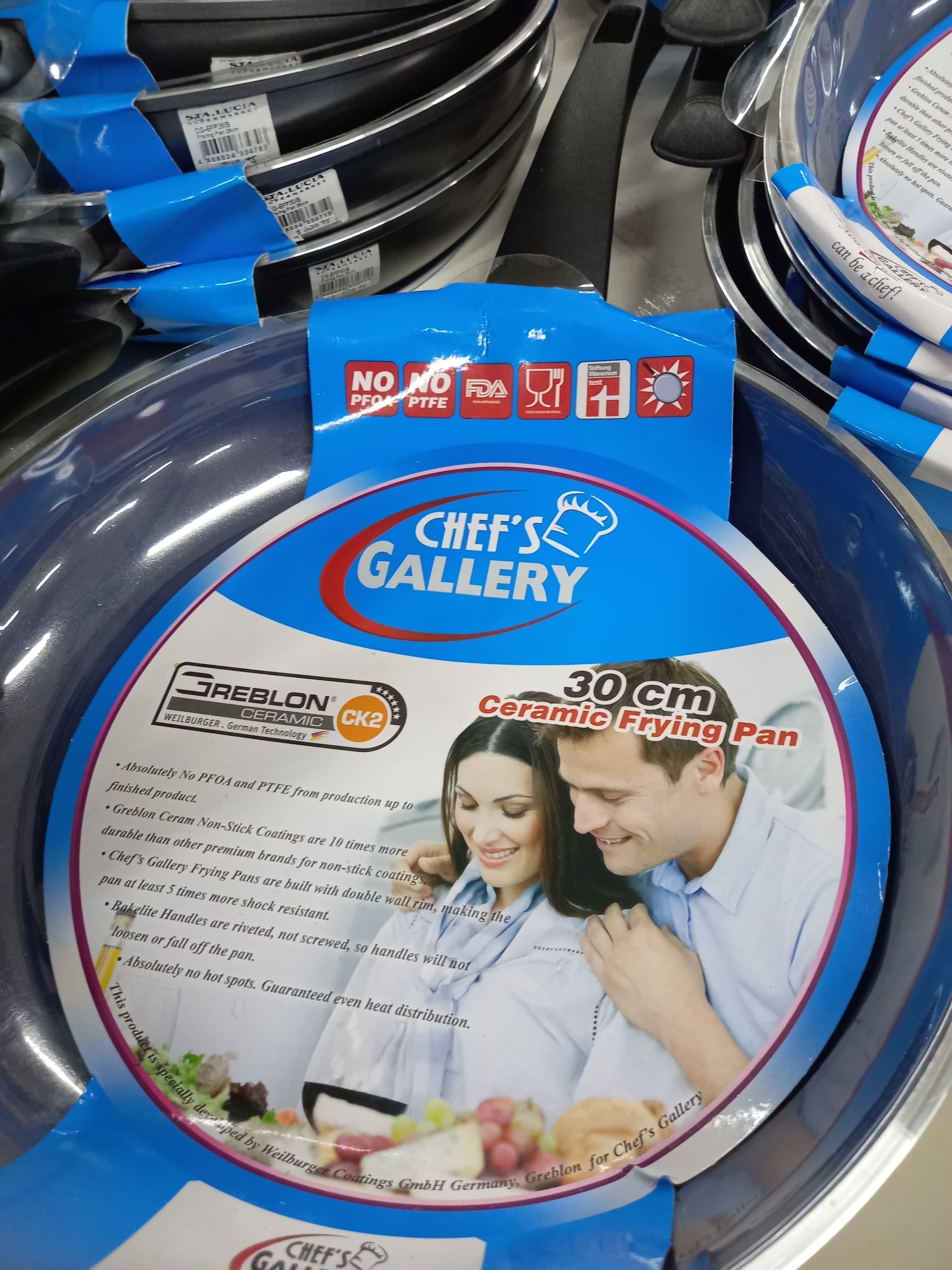 Chef's gallery 30 cm ceramic frying pan