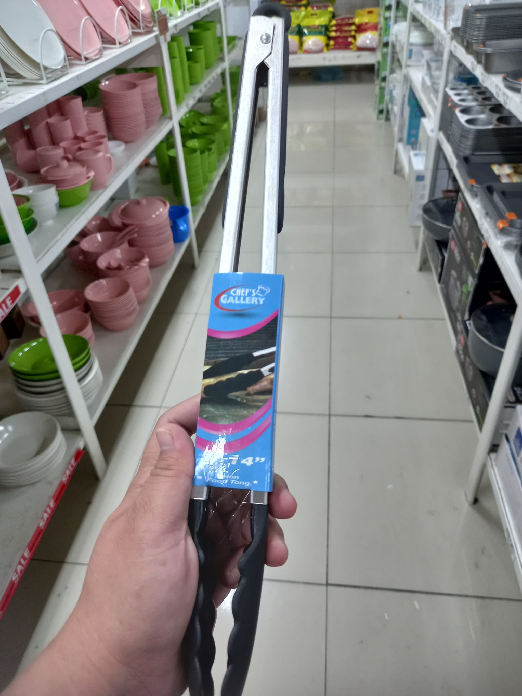 Chef's gallery nylon food tong 14"