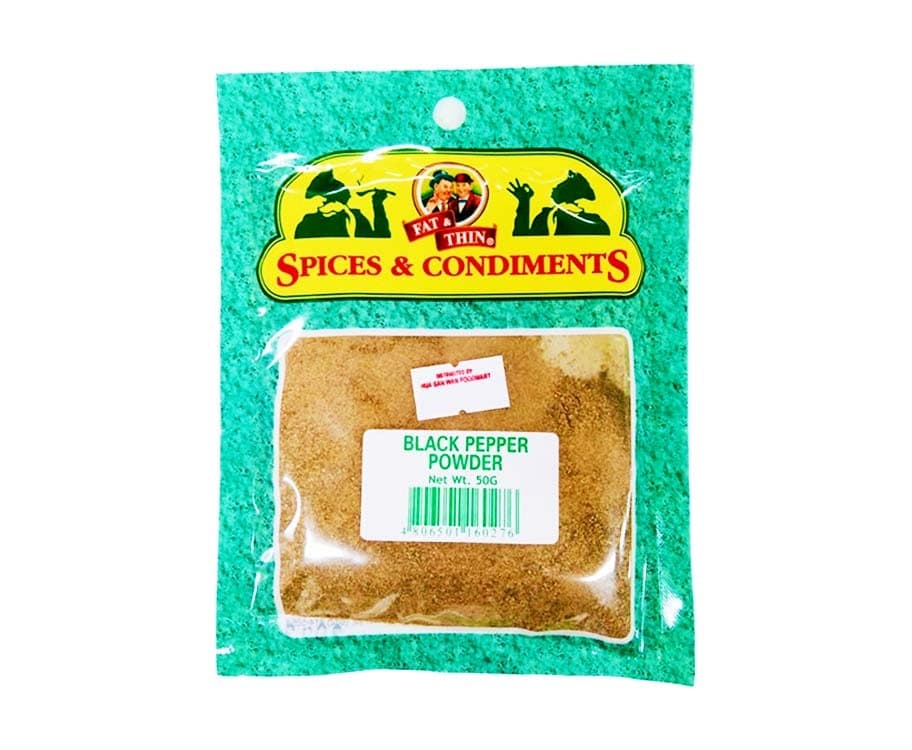 Fat & Thin Spices & Condiments Black Pepper Powder 50g