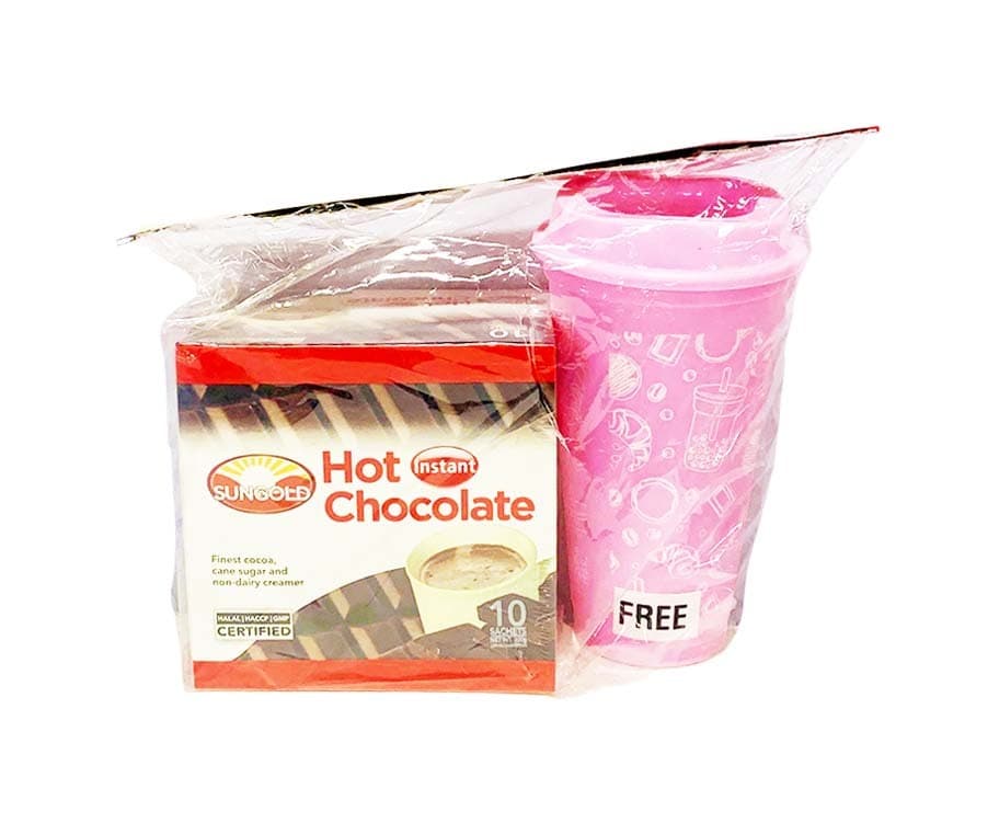 Sungold Instant Hot Chocolate (10 Sachets x 30g) + Free Tumbler