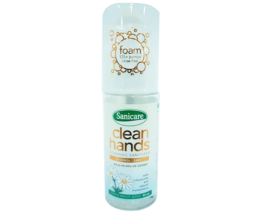 Sanicare Clean Hands Foaming Sanitizer Gentle Breeze Scent 50mL