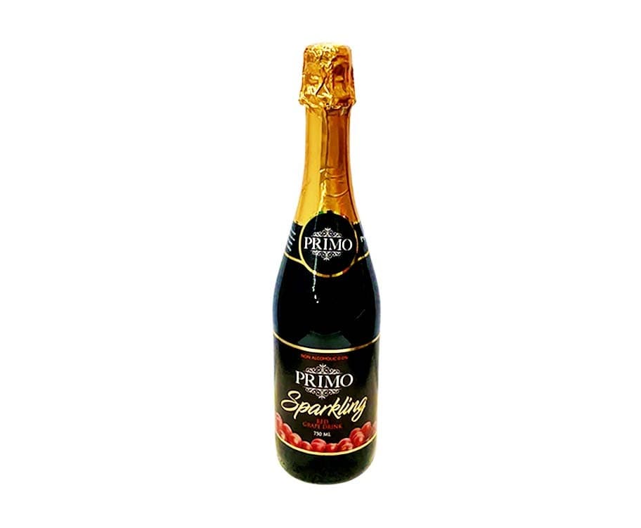 Primo Sparkling Red Grape Drink Non-Alcoholic 0.0% 750mL