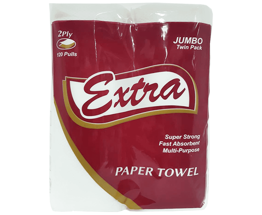 Extra Paper Towel Jumbo Twin Pack 2-Ply 120 Pulls