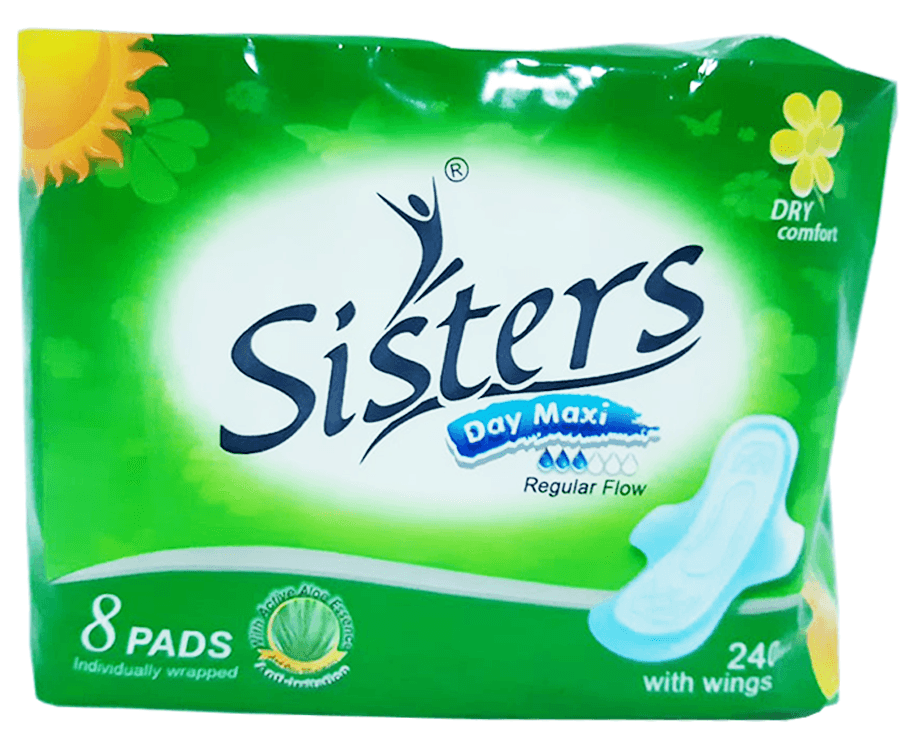 Sisters Day Maxi Regular Flow Dry Comfort 8 Pads