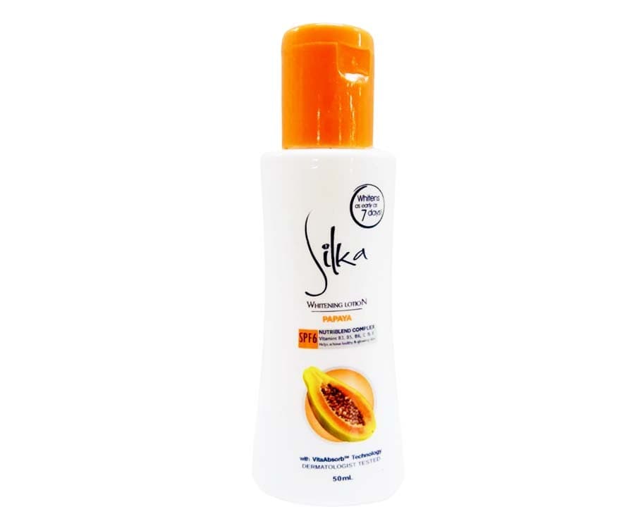 Silka Whitening Lotion Papaya SPF6 50mL