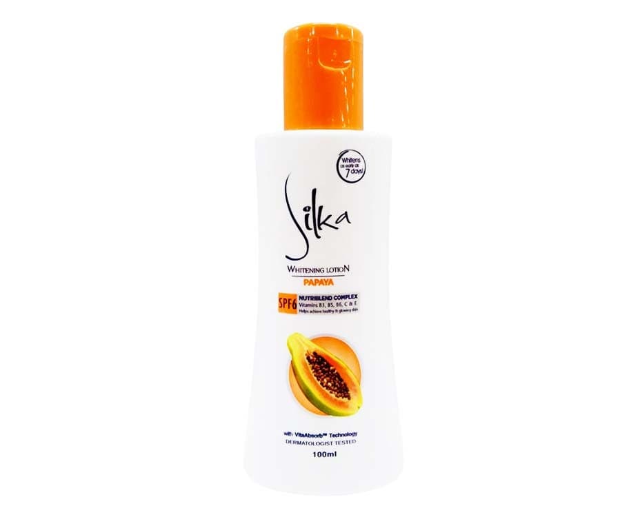 Silka Whitening Lotion Papaya SPF6 100mL