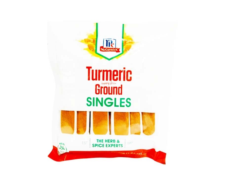 McCormick Turmeric Ground In Singles (12 Packs x 3g) 36g
