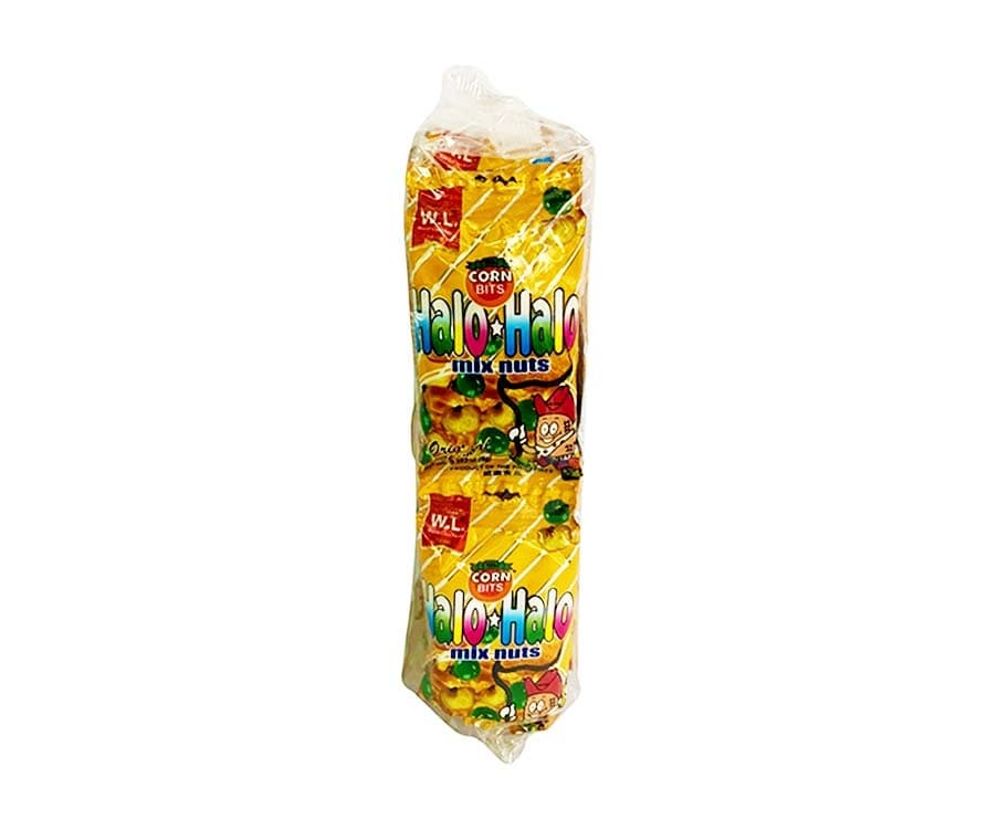 W.L. Foods Corn Bits Halo-Halo Mix Nuts Original (12 Packs x 8g)