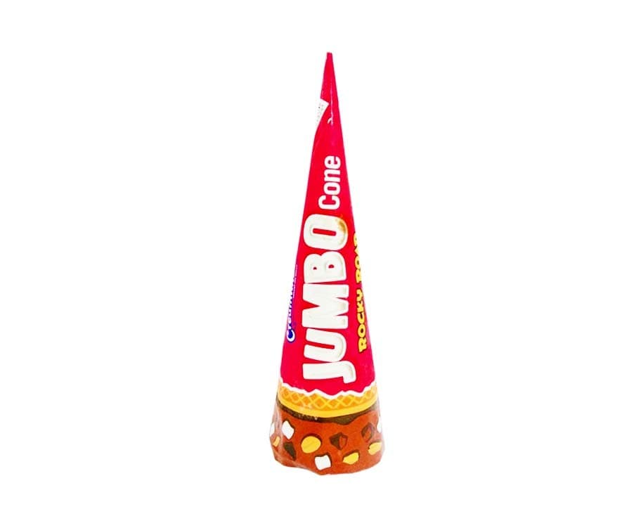 Creamline Creamy Ice Cream Jumbo Cone Rocky Road 140mL
