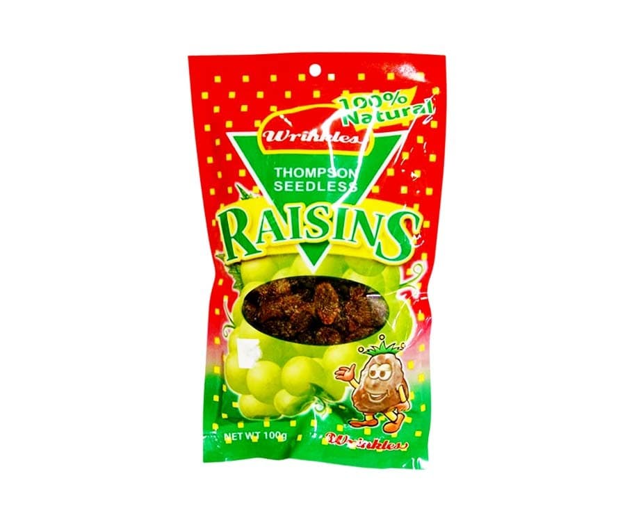 Wrinkles Thompson Seedless Raisins 100g