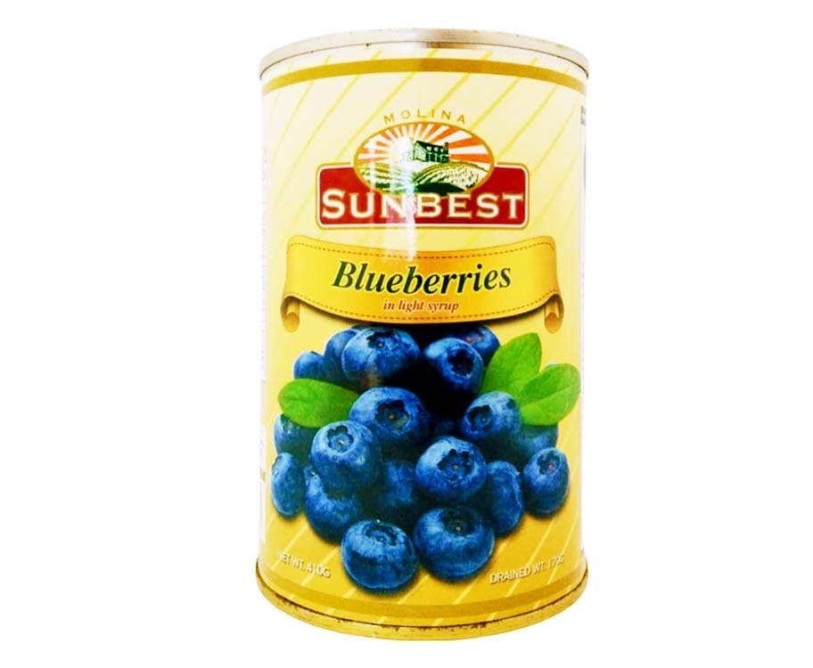 Sunbest Blueberries in Light Syrup 410g