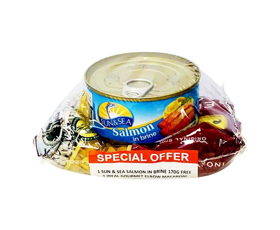 Sun & Sea Salmon in Brine 170g + Ideal Gourmet Elbow Macaroni 200g